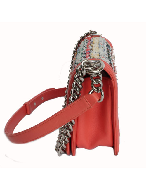 Sac Boy CHANEL tweed multicolore