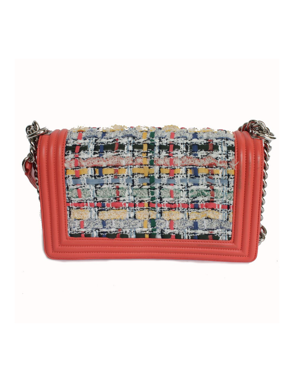 Sac Boy CHANEL tweed multicolore