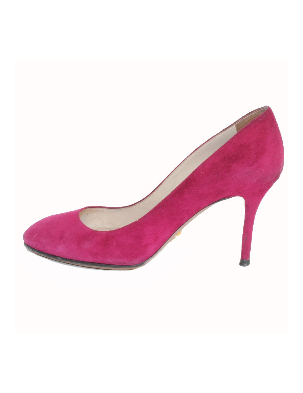 PRADA T37, 5 purple suede pumps