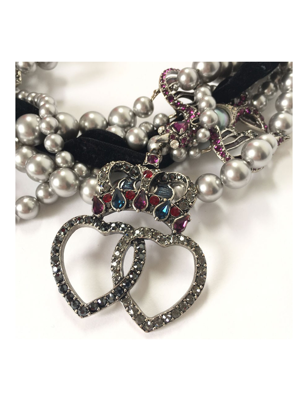 LANVIN choker necklace with charms 