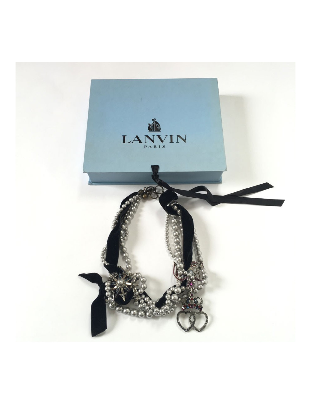 LANVIN choker necklace with charms 