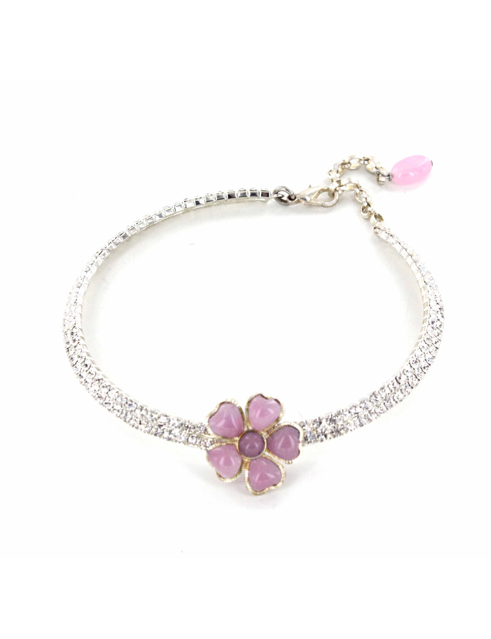 Collar Couture MARGUERITE de VALOIS in rhinestones and glass paste