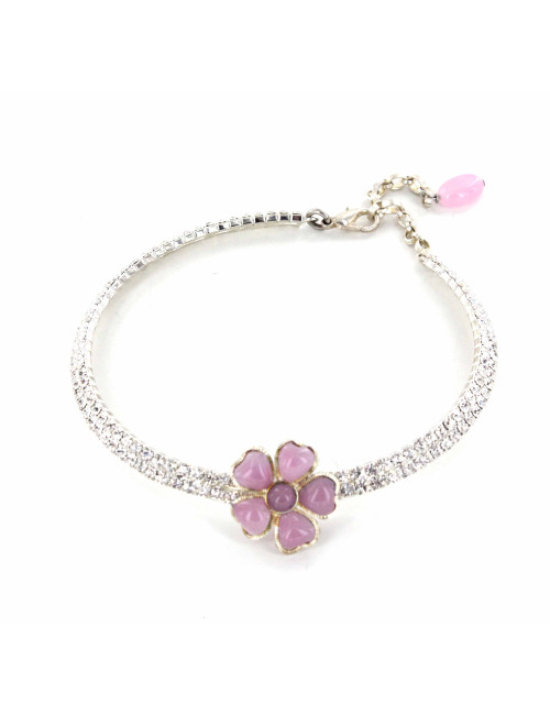 Collar Couture MARGUERITE de VALOIS in rhinestones and glass paste