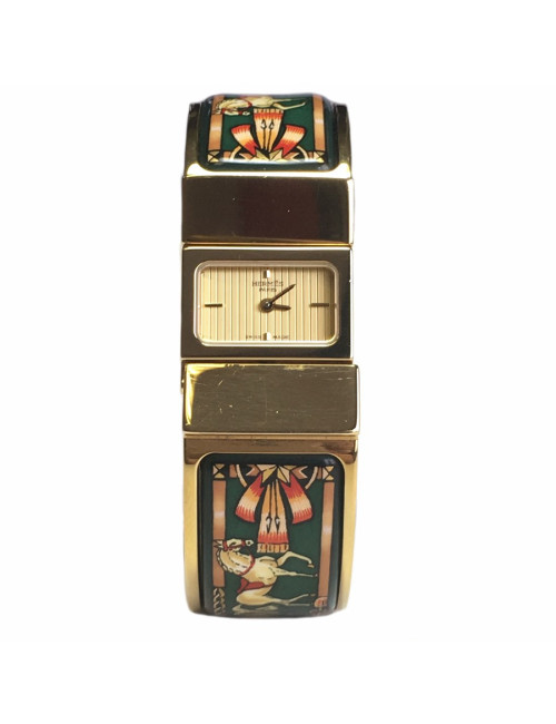 Latch HERMES enamel bracelet watch