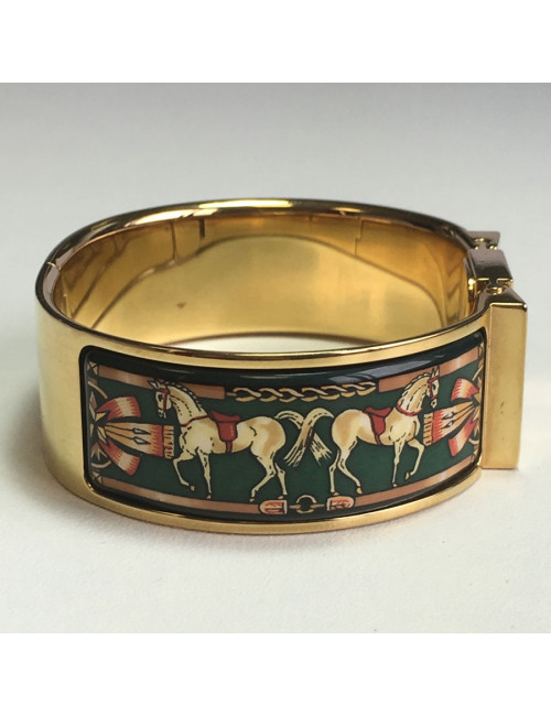 Latch HERMES enamel bracelet watch