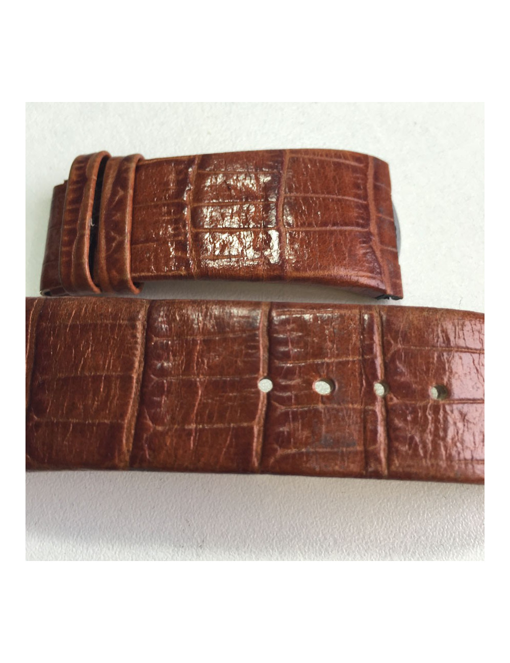 xxx Montre VERSACE en acier et cuir 