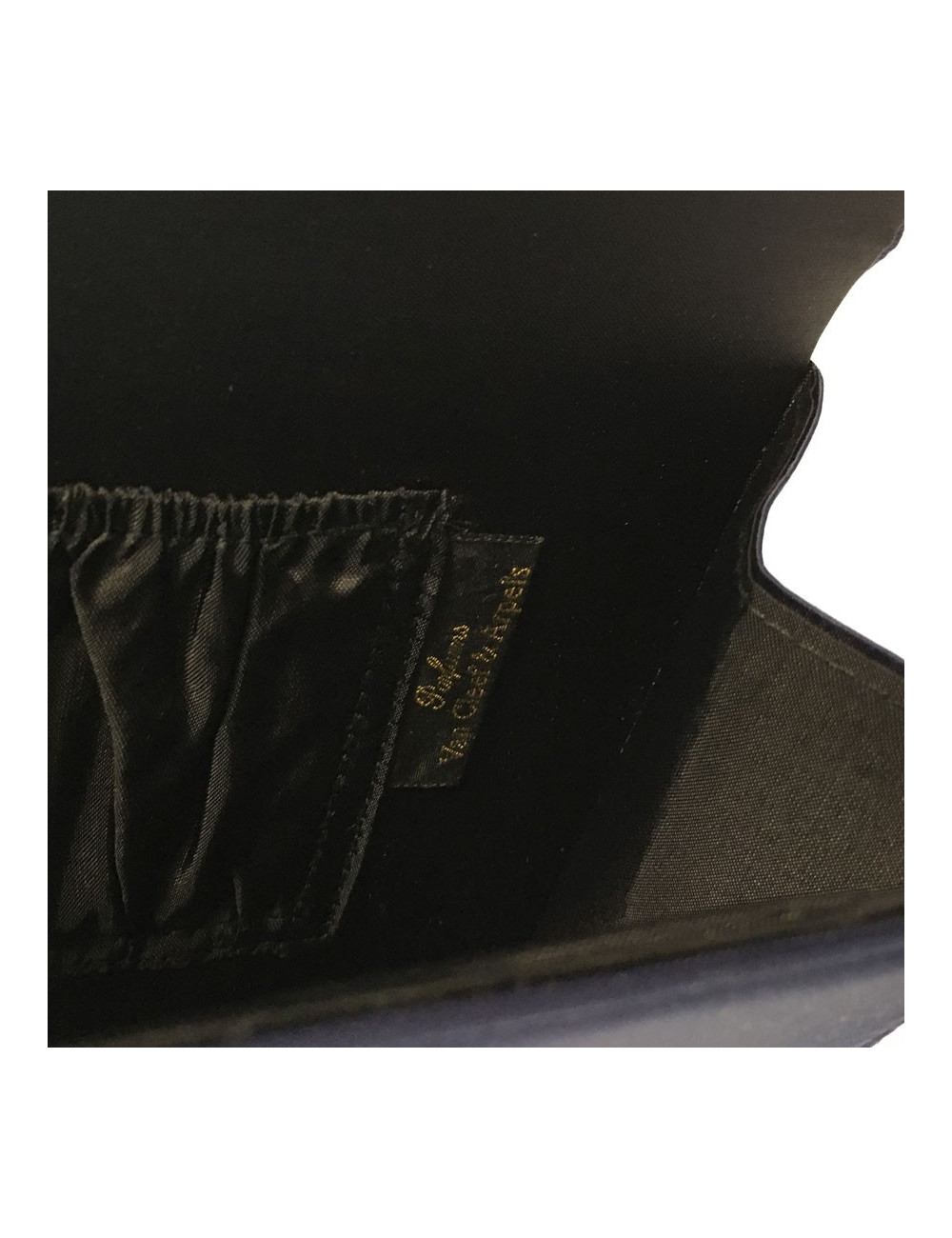 Pochette du soir VAN CLEEF & ARPELS bleue satinée