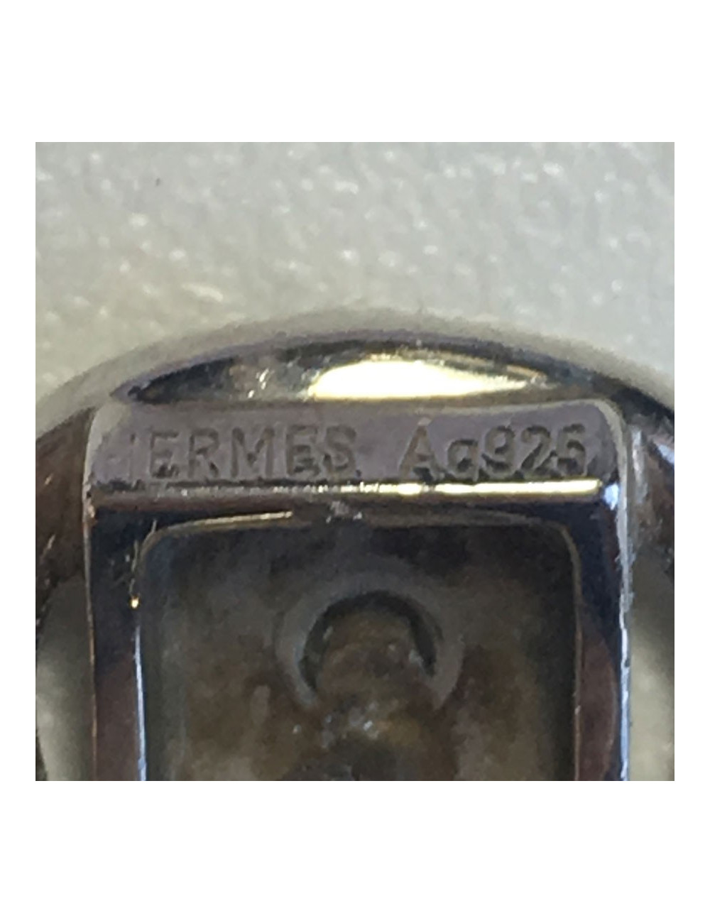 HERMES nails in Sterling Silver earrings