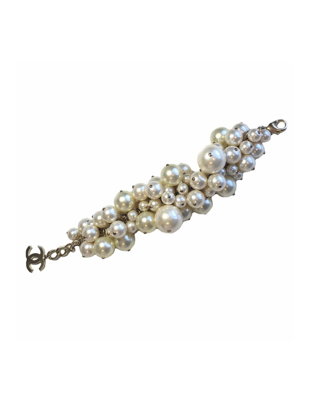 Bracelet CHANEL en perles nacrées