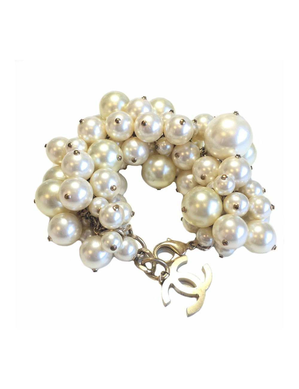 Bracelet CHANEL en perles nacrées