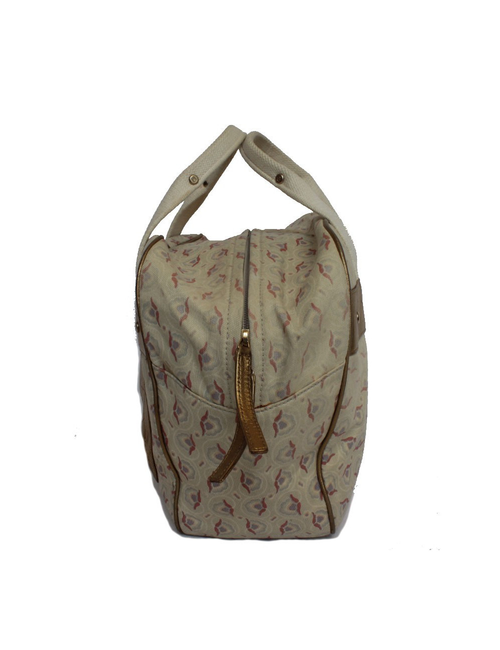 CHANEL bag in canvas and leather Golden