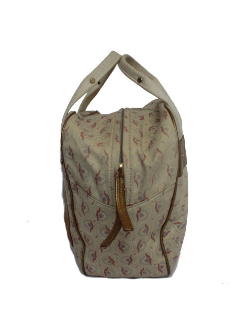 CHANEL bag in canvas and leather Golden