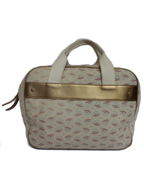 CHANEL bag in canvas and leather Golden