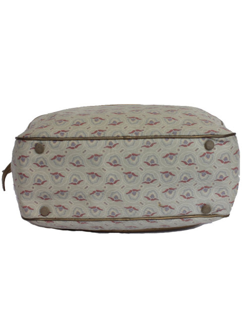 Sac CHANEL en toile et cuir doré