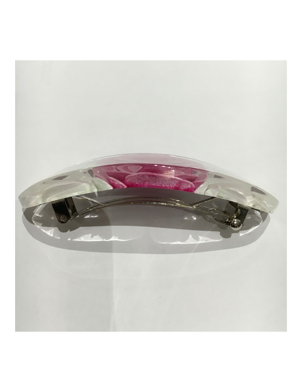 Barrette à cheveux CHANEL camélia rose