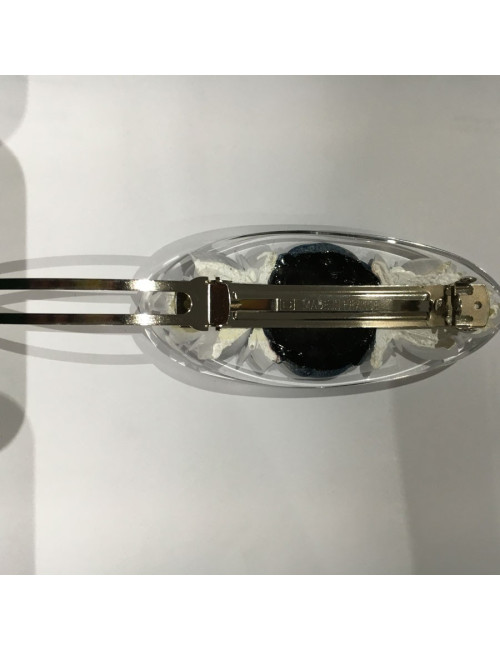 Barrette à cheveux CHANEL  camélia noir