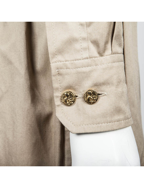 Robe CHANEL vintage beige et marron