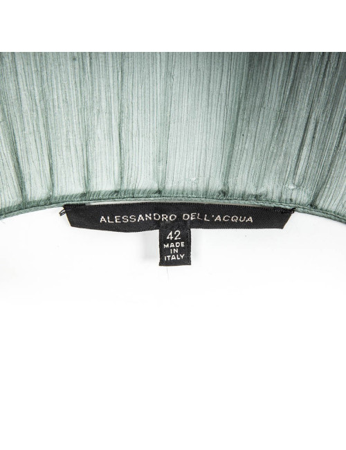 Robe ALESSANDRO DELL'ACQUA soie amande T38