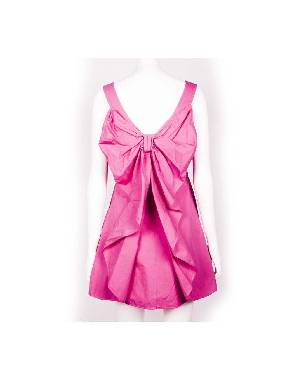 Dress VALENTINO cotton fushia
