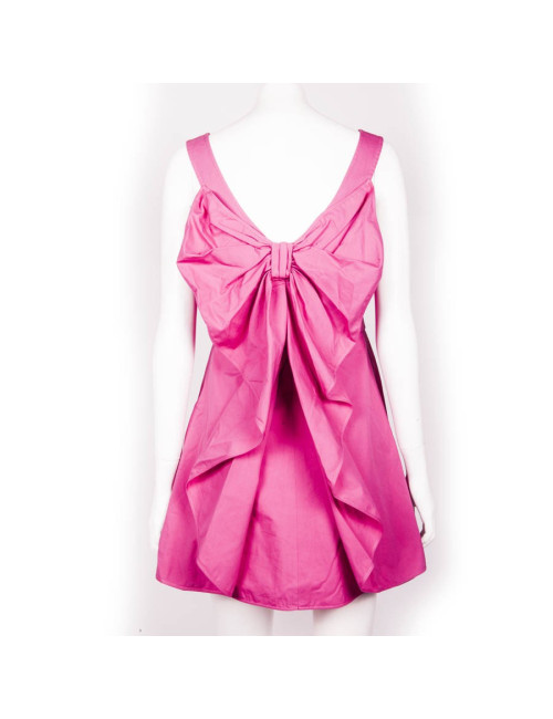 Dress VALENTINO cotton fushia