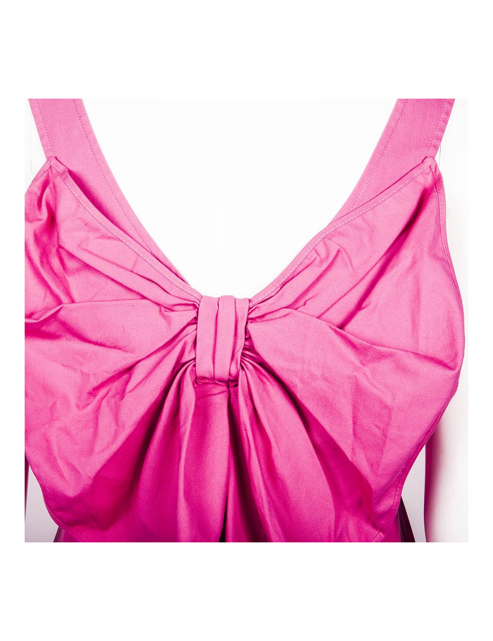 Dress VALENTINO cotton fushia