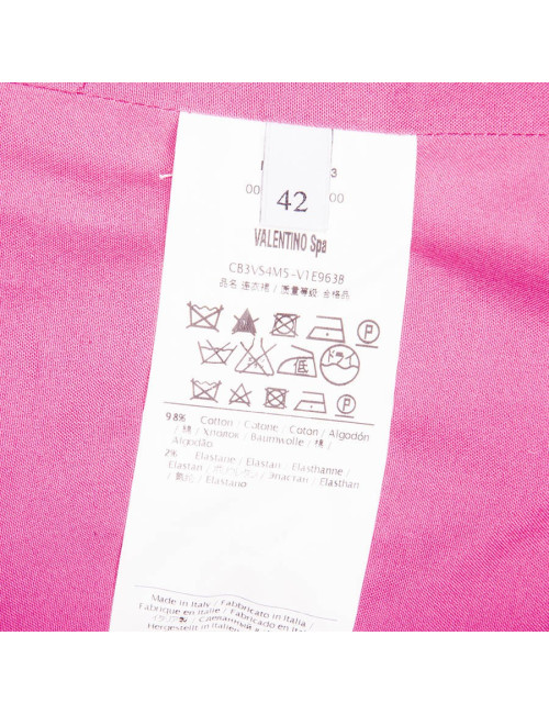 Dress VALENTINO cotton fushia