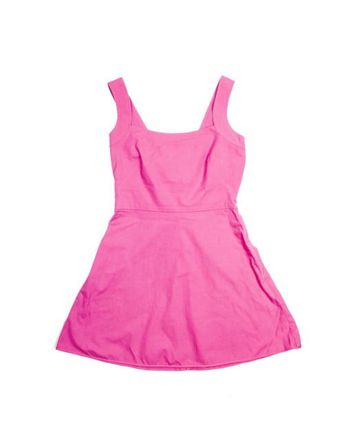 Dress VALENTINO cotton fushia