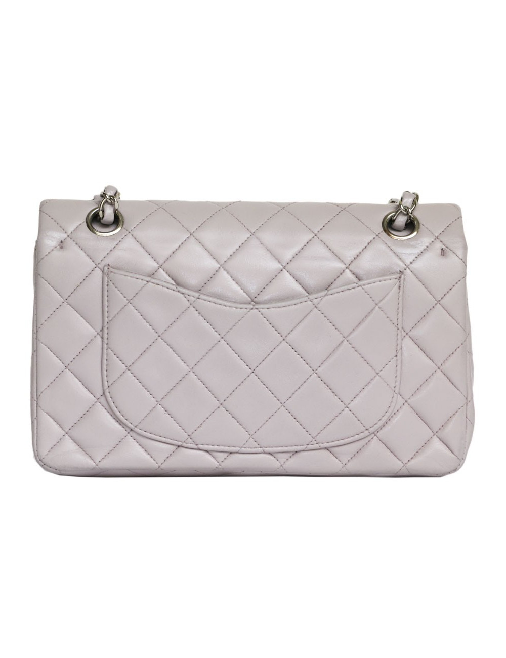 Timeless CHANEL purple lambskin bag