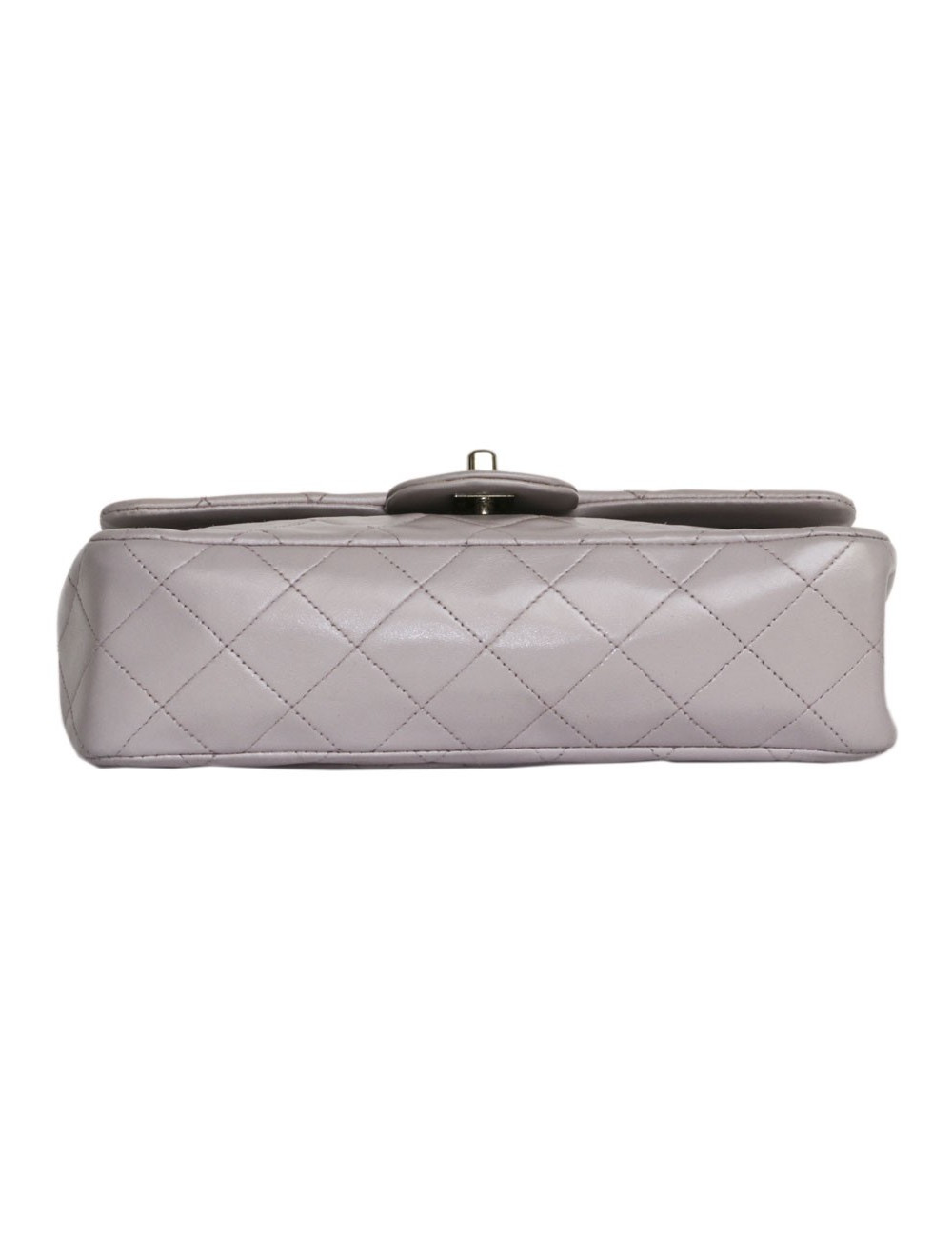 Sac timeless CHANEL cuir d'agneau mauve