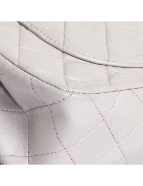 Timeless CHANEL purple lambskin bag