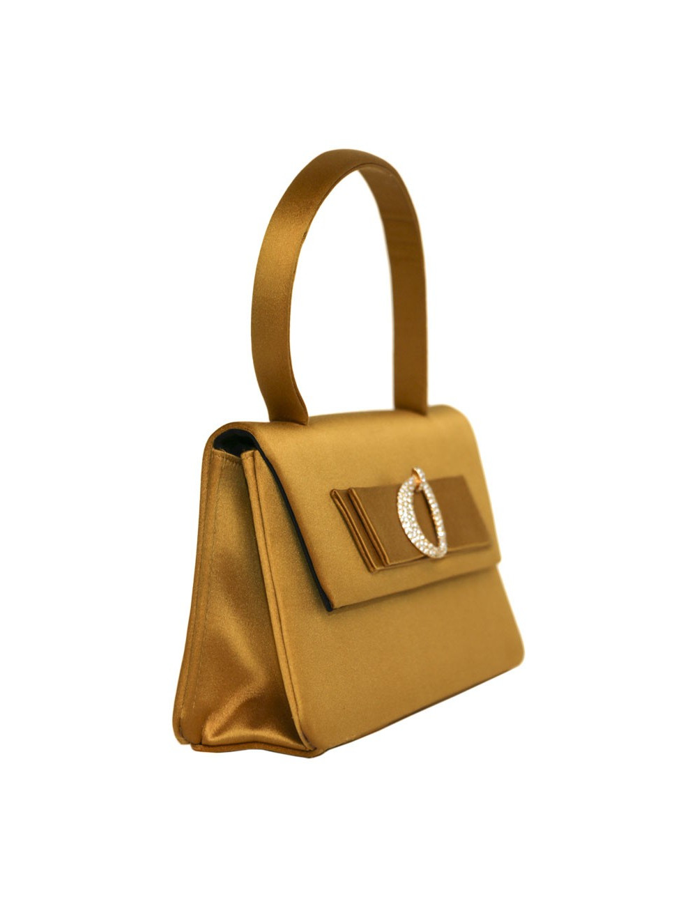 Mini bag CHRISTIAN DIOR yellow silk satin