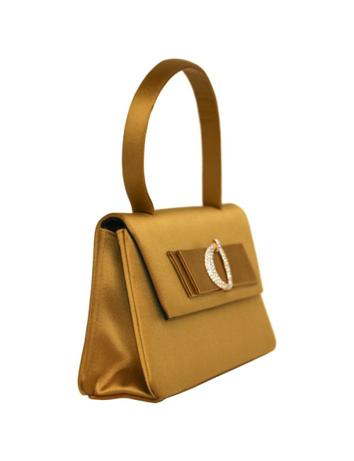 Mini bag CHRISTIAN DIOR yellow silk satin