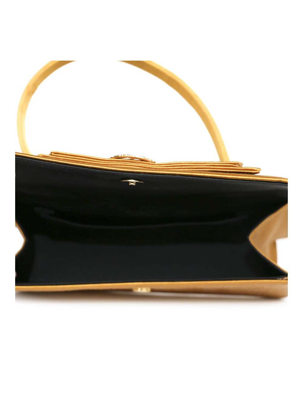 Mini bag CHRISTIAN DIOR yellow silk satin