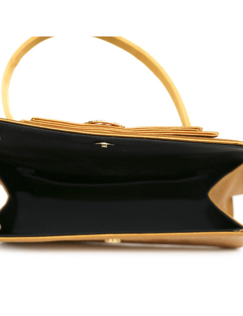 Mini bag CHRISTIAN DIOR yellow silk satin