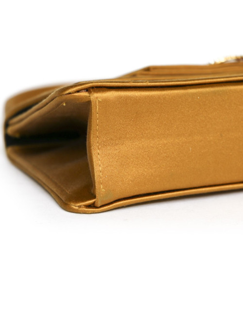 Mini bag CHRISTIAN DIOR yellow silk satin