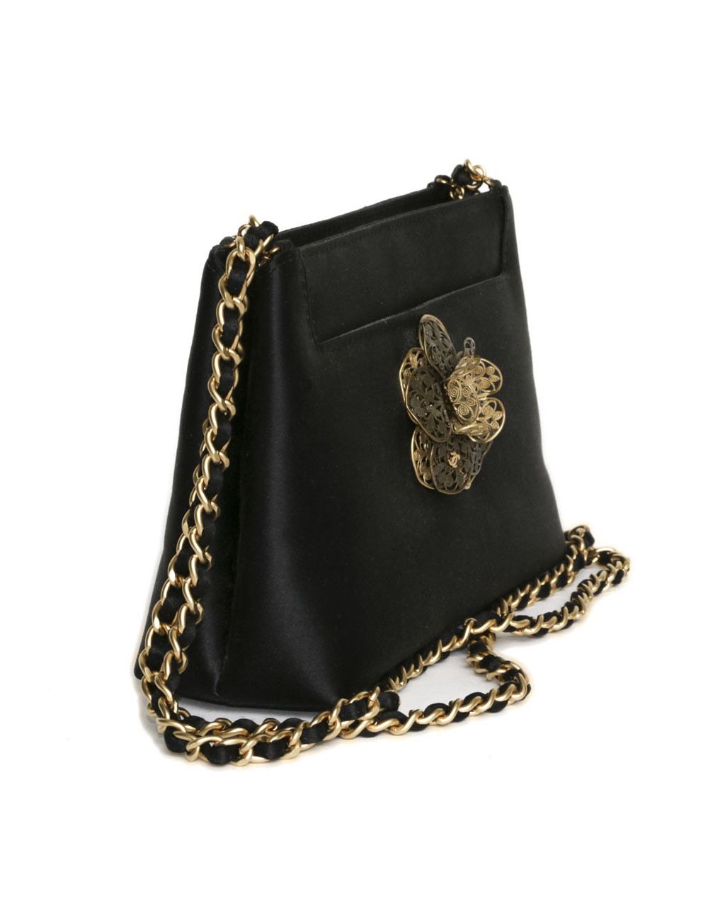 Sac du soir CHANEL avec Boucles d'oreille et bague
