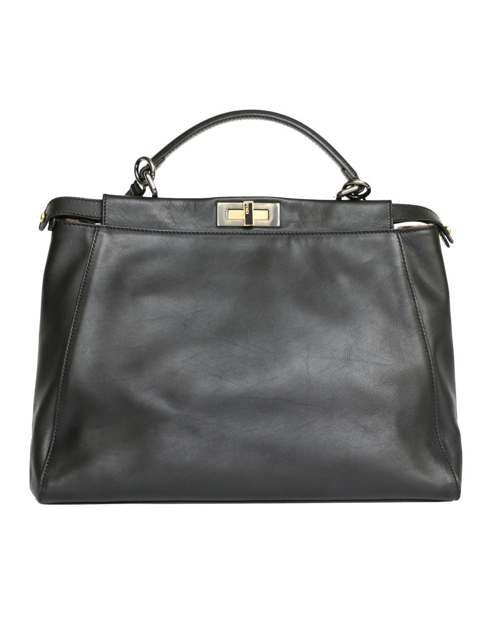 Peekaboo FENDI black lambskin bag