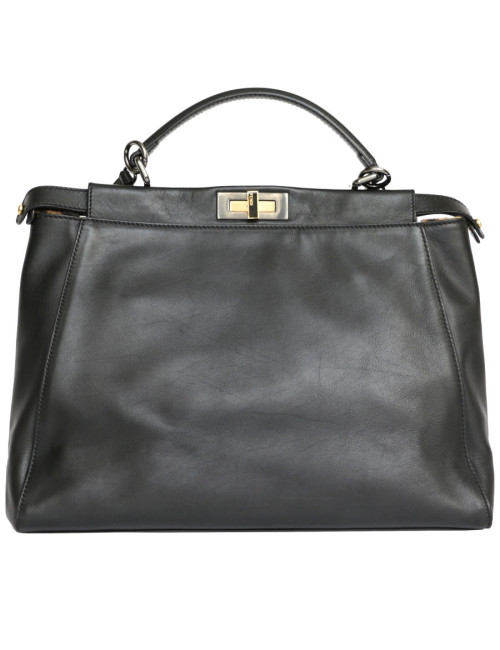Peekaboo FENDI black lambskin bag