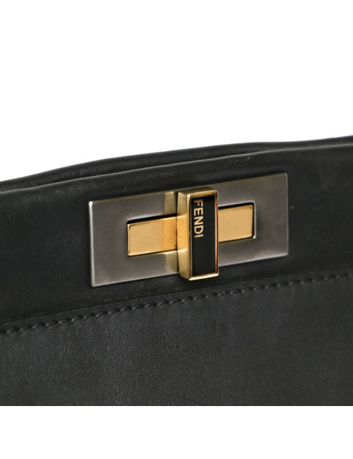 Peekaboo FENDI black lambskin bag