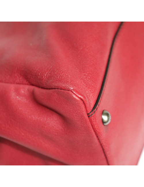 FENDI Peekaboo bag in raspberry leather