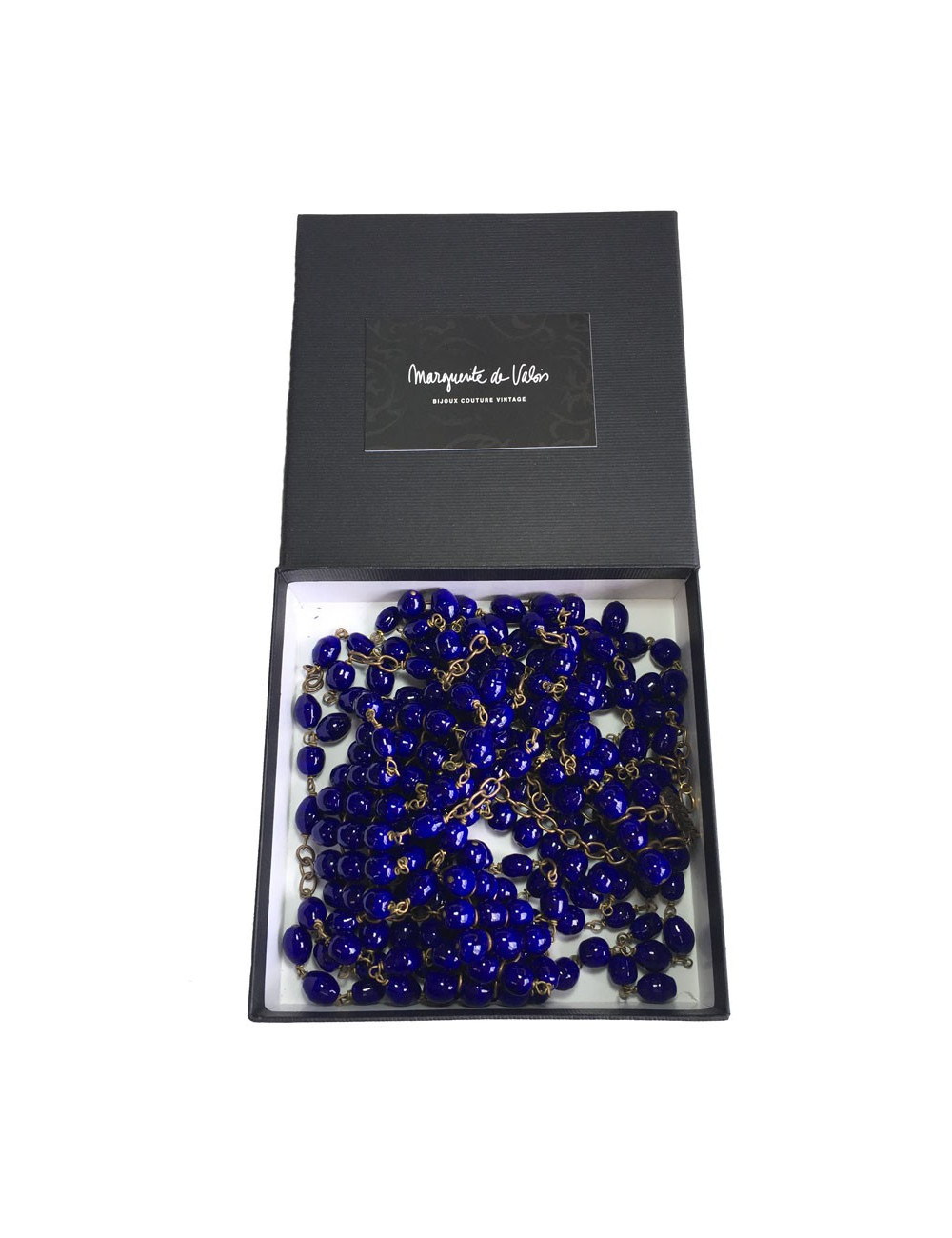 Collier MARGUERITE de VALOIS  perles saphir