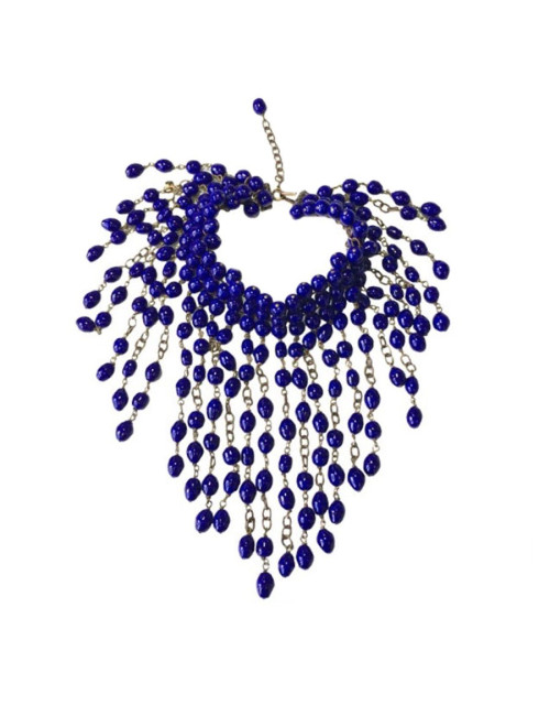 Collier MARGUERITE de VALOIS  perles saphir