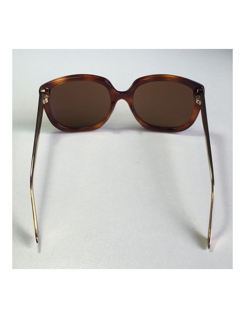 Lunettes de soleil JOHN DALIA en acétate marron