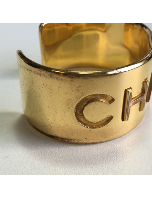 xxx Manchette CHANEL dorée Vintage