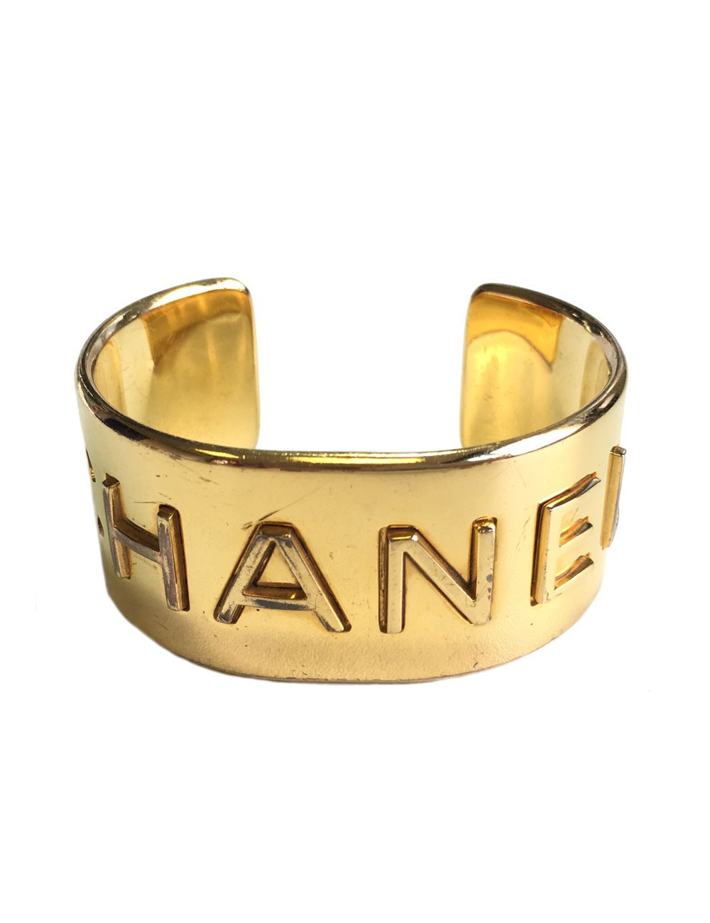 xxx Manchette CHANEL dorée Vintage