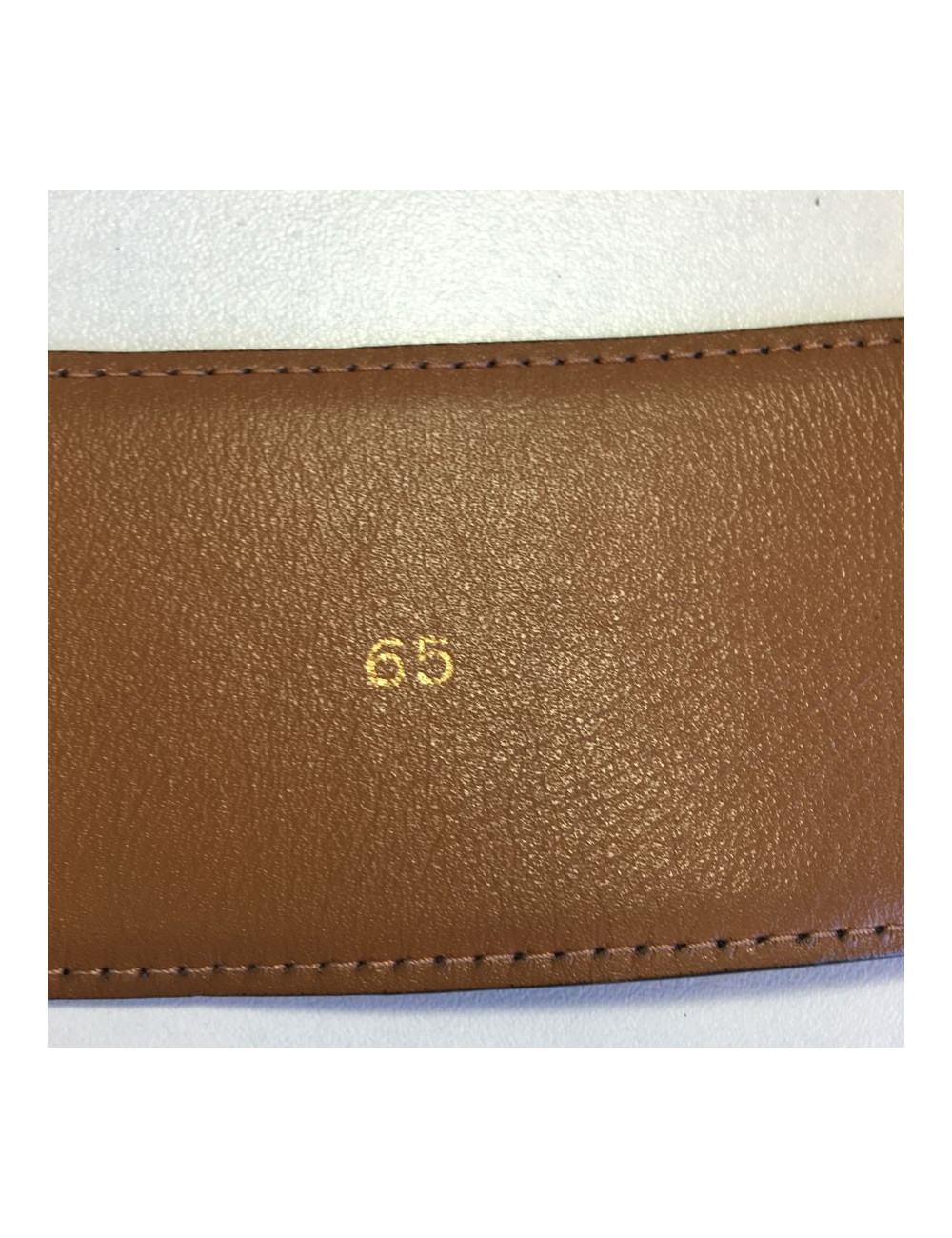 CÉLINE belt size 65 in black leather and Silver buckle