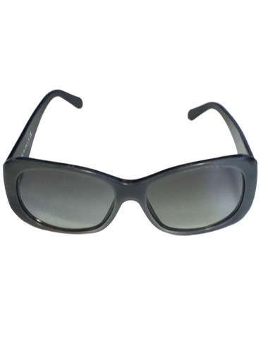 xxx Lunettes de soleil CHANEL en plastique gris et noir