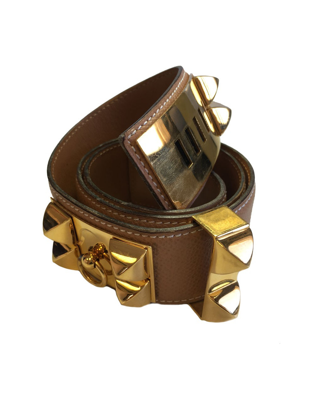 xxx Ceinture Médor CDC HERMES t 72 en cuir marron glacé 