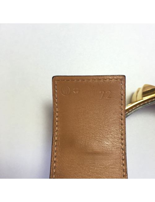 Belt Medoro CDC HERMES t 72 glossy brown leather