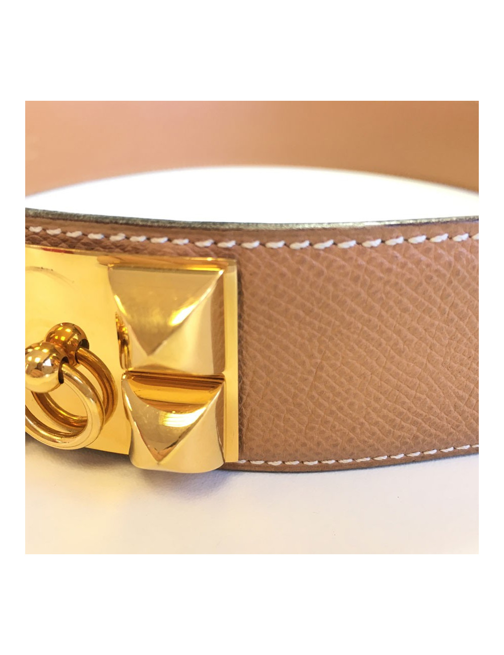 xxx Ceinture Médor CDC HERMES t 72 en cuir marron glacé 